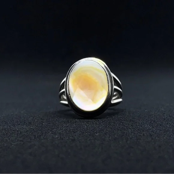 POLISHED CRYSTAL RING - Picture 2 of 5